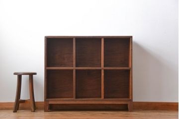 レトロ家具　昭和レトロ　小さなマス目棚(4)