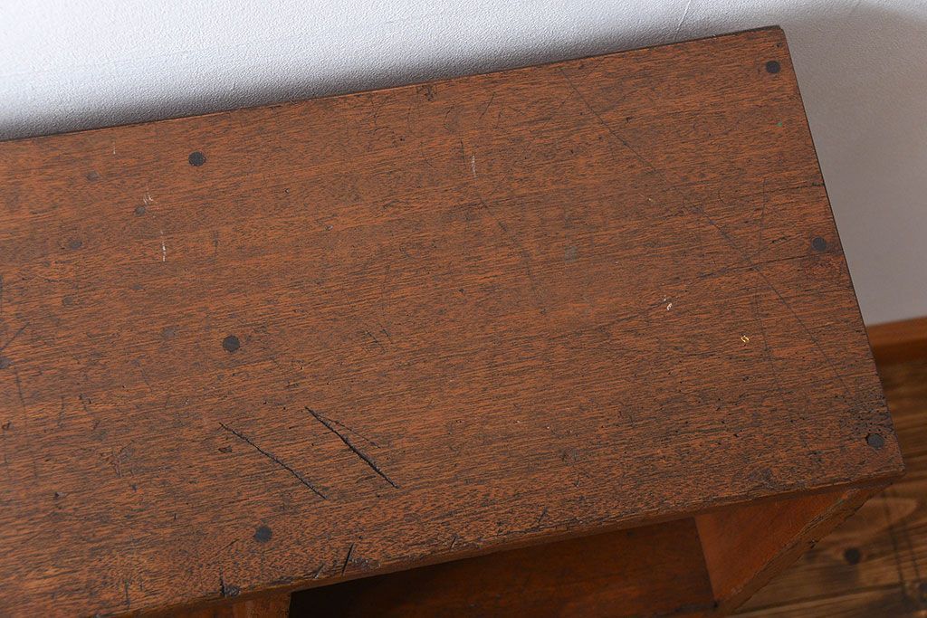 レトロ家具　昭和レトロ　小さなマス目棚(4)