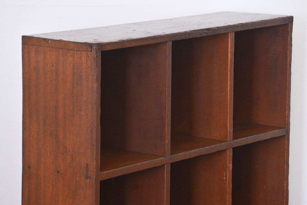 レトロ家具　昭和レトロ　小さなマス目棚(4)