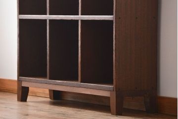 レトロ家具　昭和レトロ　小さなマス目棚(4)