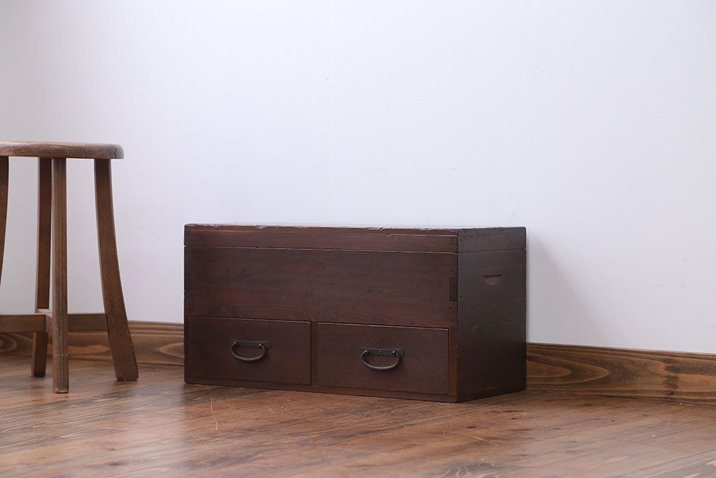 アンティーク雑貨　古民具・骨董 　アンティーク道具箱