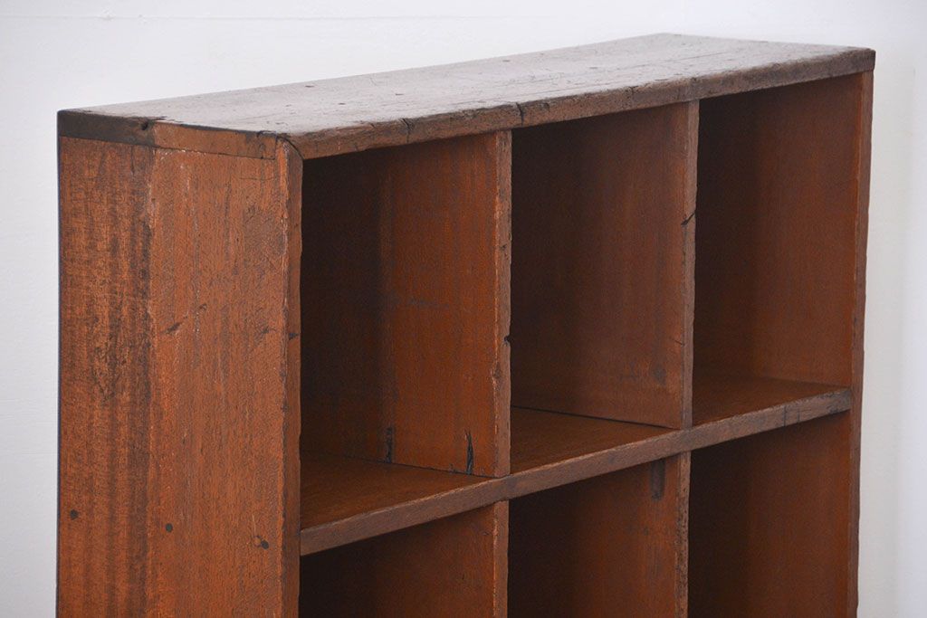 レトロ家具　昭和レトロ　小さなマス目棚(6)