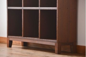 レトロ家具　昭和レトロ　小さなマス目棚(6)