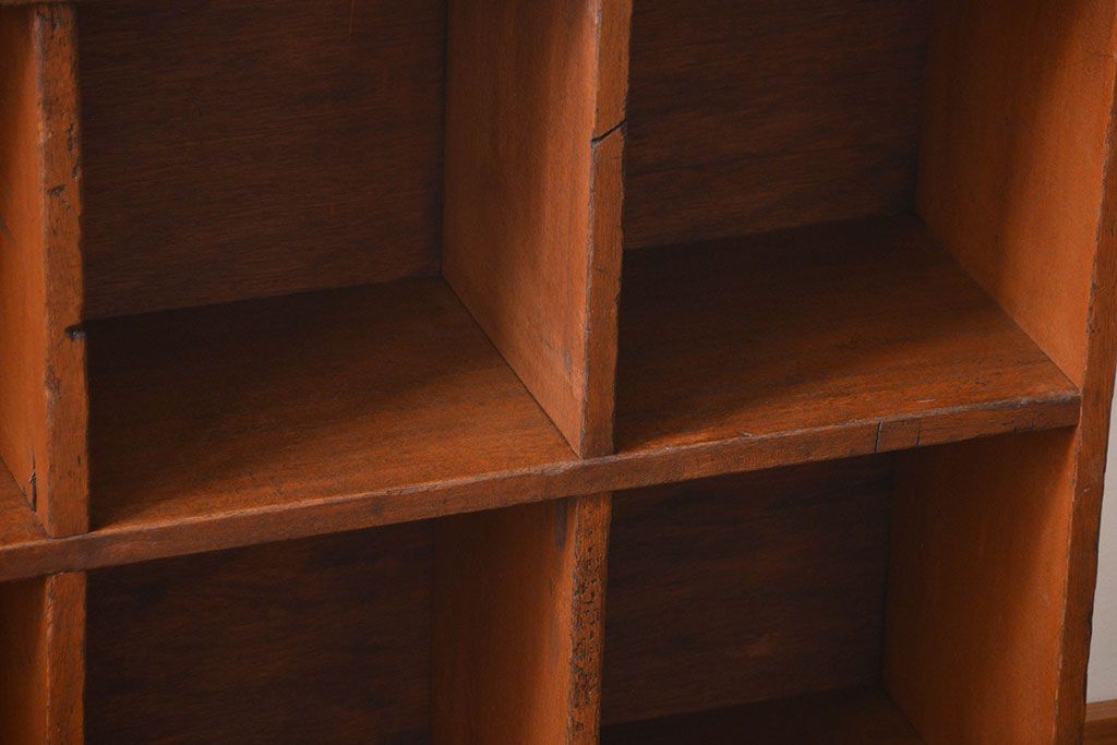 レトロ家具　昭和レトロ　小さなマス目棚(6)