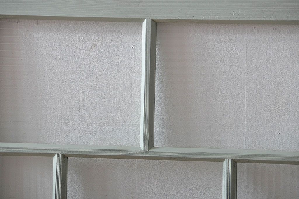 アンティークペイント　モールガラス戸2枚セット(窓)