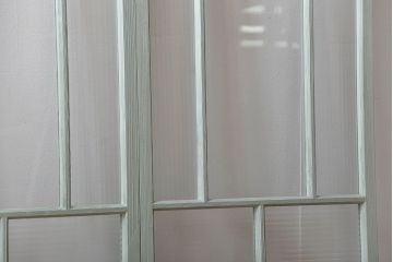 アンティークペイント　モールガラス戸2枚セット(窓)