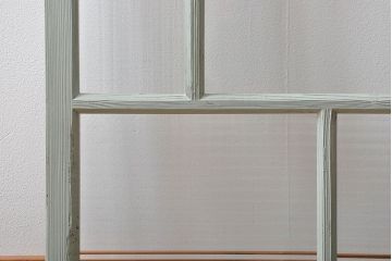 アンティークペイント　モールガラス戸2枚セット(窓)