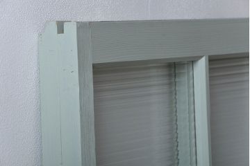 アンティークペイント　モールガラス戸2枚セット(窓)
