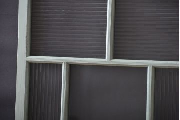 アンティークペイント　モールガラス戸2枚セット(窓)