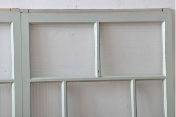 アンティークペイント　モールガラス戸2枚セット(窓)