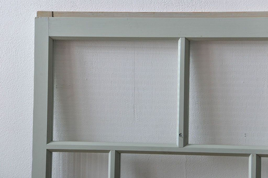 アンティークペイント　モールガラス戸2枚セット(窓)