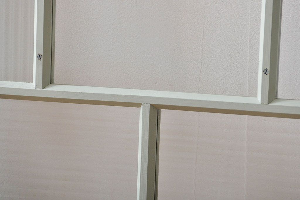 アンティークペイント　モールガラス戸2枚セット(窓)