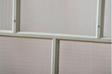 アンティークペイント　モールガラス戸2枚セット(窓)