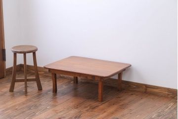 レトロ家具　昭和レトロ　小さなちゃぶ台(2)