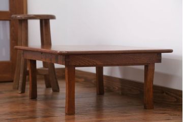 レトロ家具　昭和レトロ　小さなちゃぶ台(2)