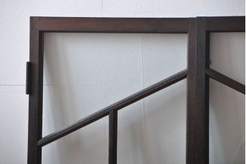 大正ロマン　両開きダイヤガラス扉(窓)