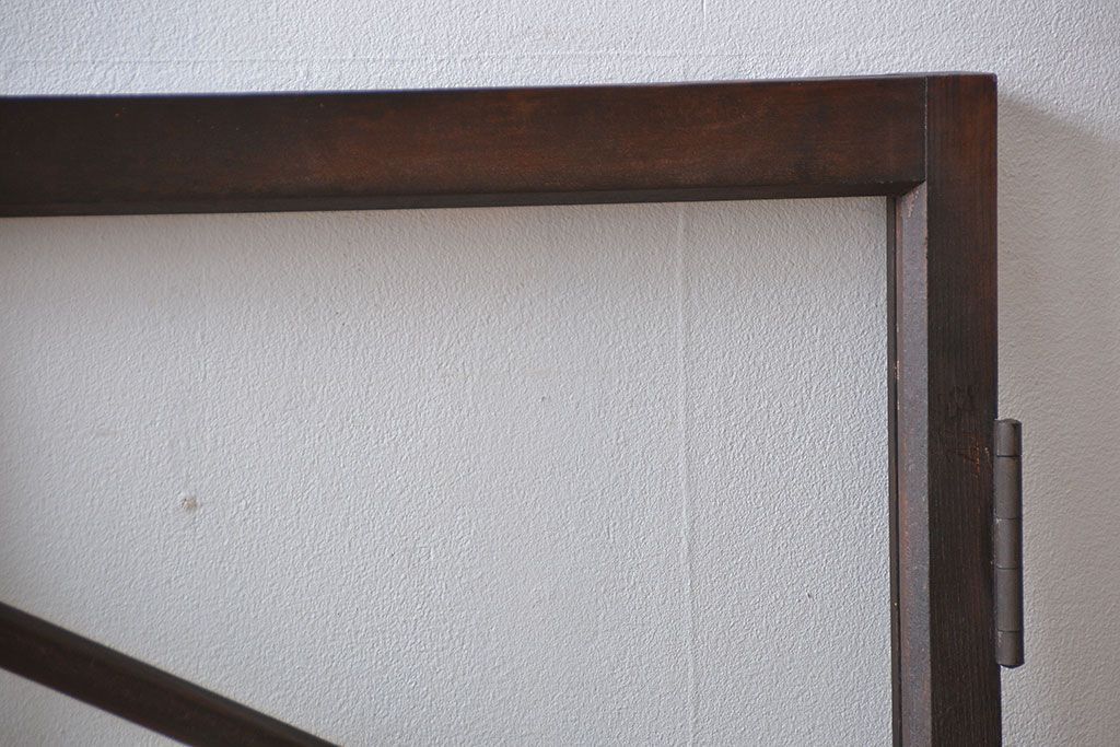 大正ロマン　両開きダイヤガラス扉(窓)