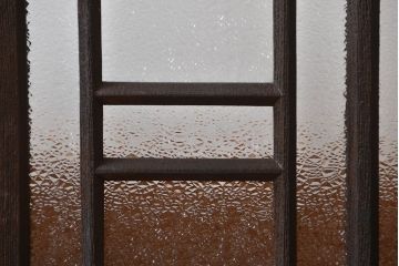 大正ロマン　両開きダイヤガラス扉(窓)