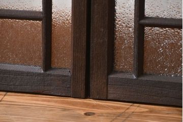 大正ロマン　両開きダイヤガラス扉(窓)