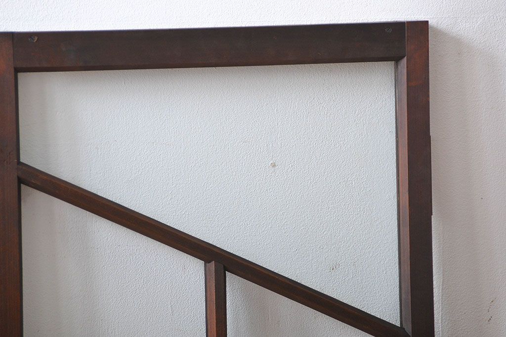 大正ロマン　両開きダイヤガラス扉(窓)