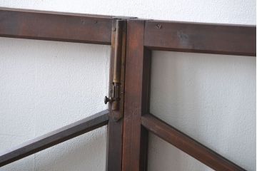 大正ロマン　両開きダイヤガラス扉(窓)