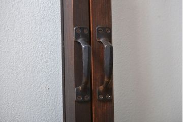 大正ロマン　両開きダイヤガラス扉(窓)