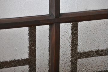 大正ロマン　両開きダイヤガラス扉(窓)