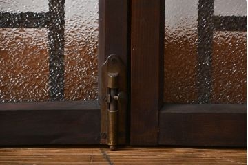 大正ロマン　両開きダイヤガラス扉(窓)