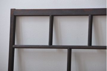 大正ロマン　モダンな背の低いガラス戸2枚セット(窓)(1)