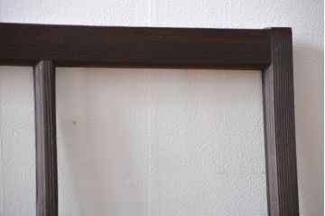 大正ロマン　モダンな背の低いガラス戸2枚セット(窓)(1)