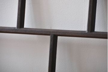 大正ロマン　モダンな背の低いガラス戸2枚セット(窓)(1)