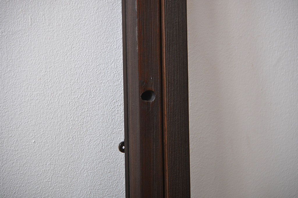 大正ロマン　モダンな背の低いガラス戸2枚セット(窓)(1)