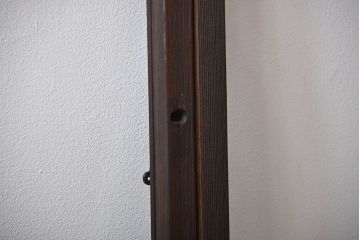 大正ロマン　モダンな背の低いガラス戸2枚セット(窓)(1)