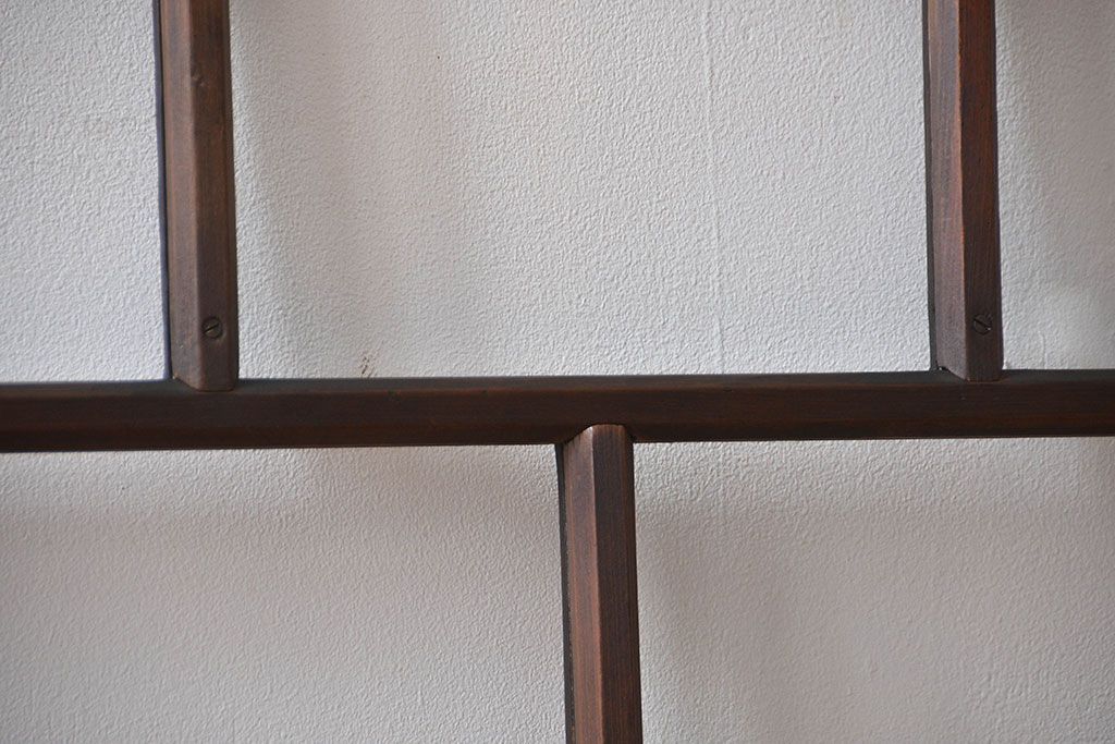 大正ロマン　モダンな背の低いガラス戸2枚セット(窓)(1)