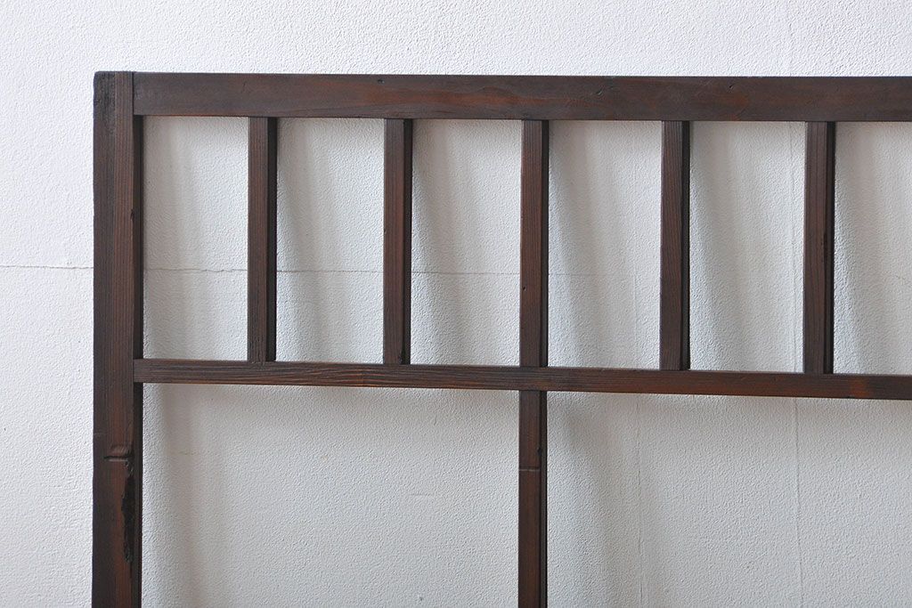 大正ロマン　モダンな背の低いガラス戸2枚セット(窓)(3)