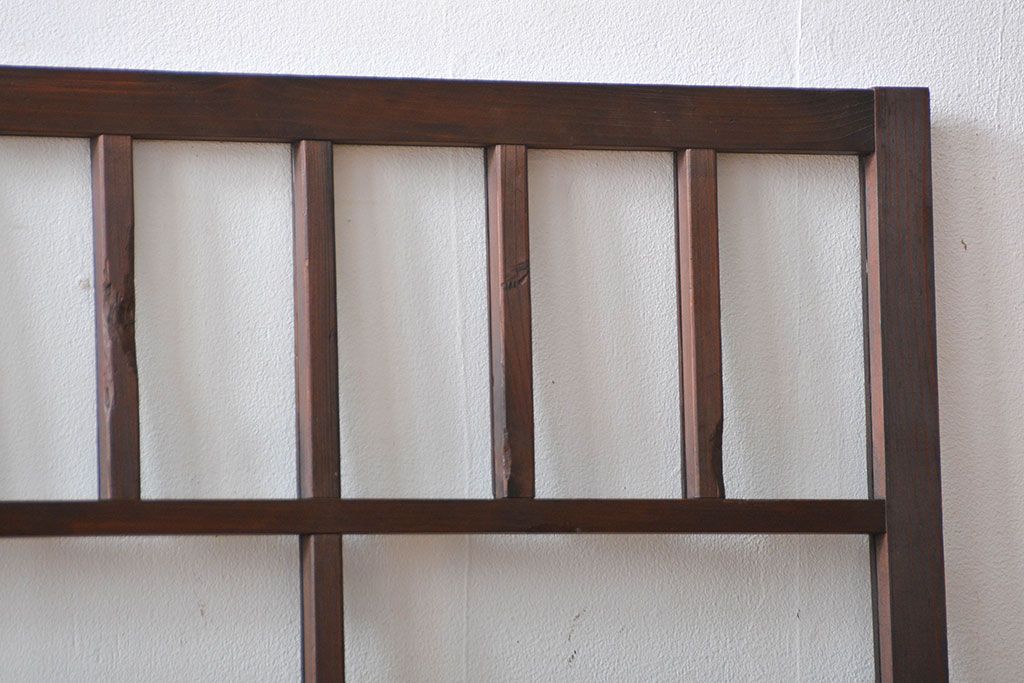 大正ロマン　モダンな背の低いガラス戸2枚セット(窓)(3)