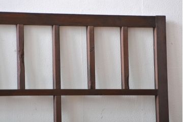 大正ロマン　モダンな背の低いガラス戸2枚セット(窓)(3)