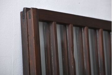 大正ロマン　モダンな背の低いガラス戸2枚セット(窓)(3)