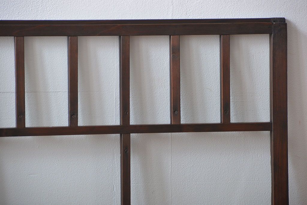 大正ロマン　モダンな背の低いガラス戸2枚セット(窓)(3)