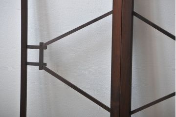 大正ロマン　モダンな背の低いガラス戸2枚セット(窓)(3)