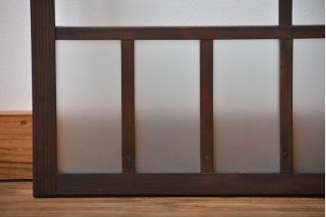 大正ロマン　モダンな背の低いガラス戸2枚セット(窓)(3)