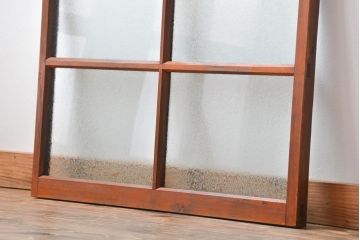 アンティーク グルーチップガラス入りフィックス窓