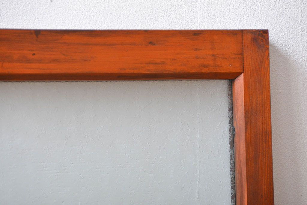 アンティーク グルーチップガラス入りフィックス窓