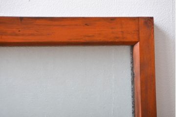 アンティーク グルーチップガラス入りフィックス窓