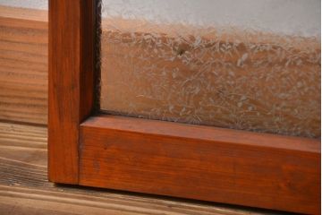 アンティーク グルーチップガラス入りフィックス窓