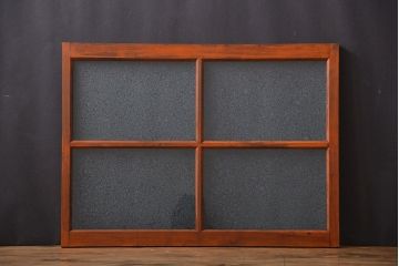 アンティーク グルーチップガラス入りフィックス窓