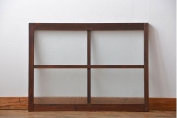 アンティーク グルーチップガラス入りフィックス窓