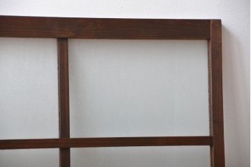 アンティーク グルーチップガラス入りフィックス窓