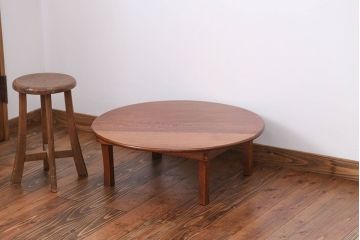 レトロ家具　昭和レトロ　小さなちゃぶ台(3)