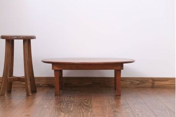 レトロ家具　昭和レトロ　小さなちゃぶ台(3)